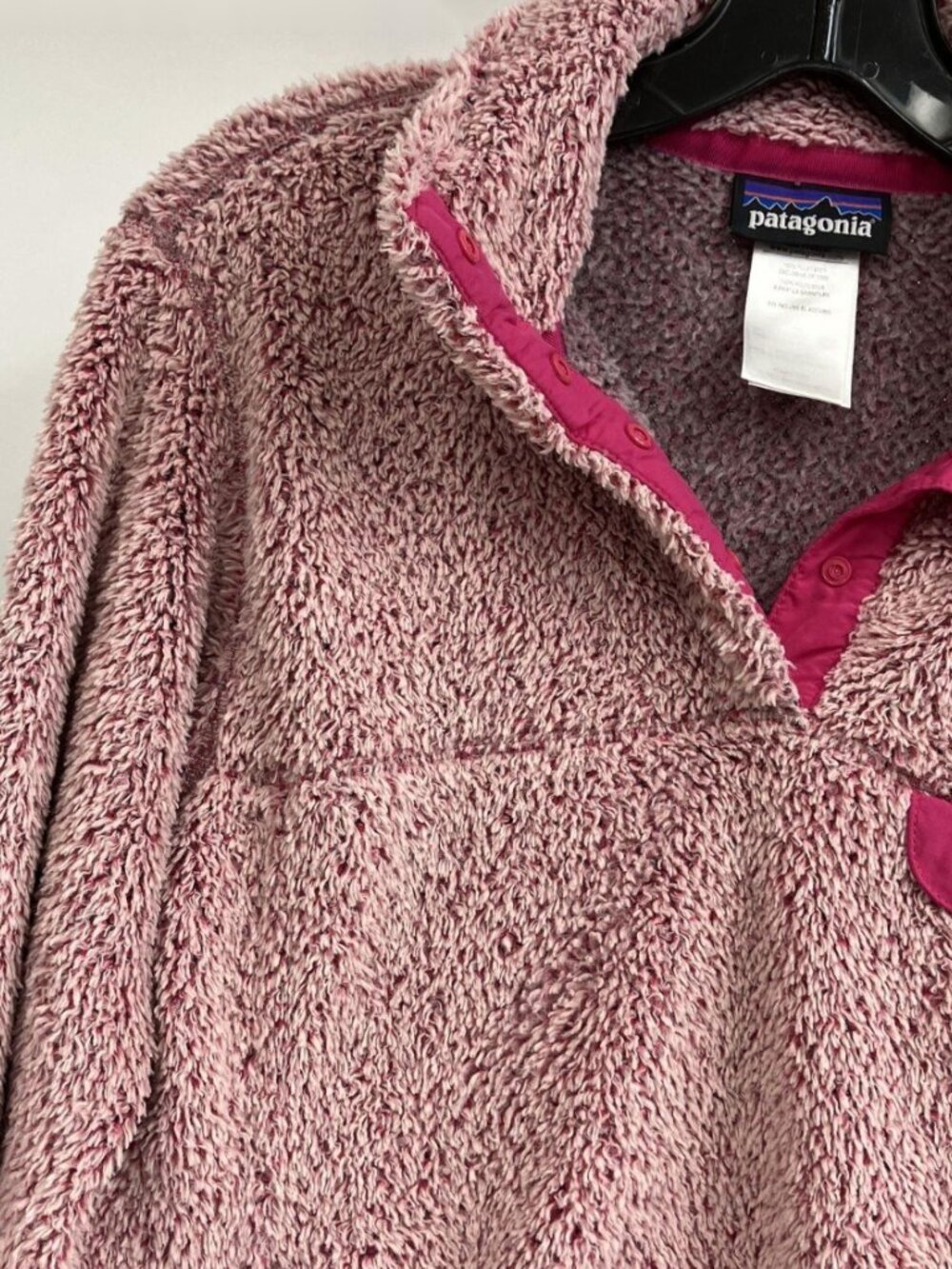 Patagonia Re-Tool Snap-T Limited Edition Cupcake Pink Magenta Fleece Women's M - Picture 5 of 9